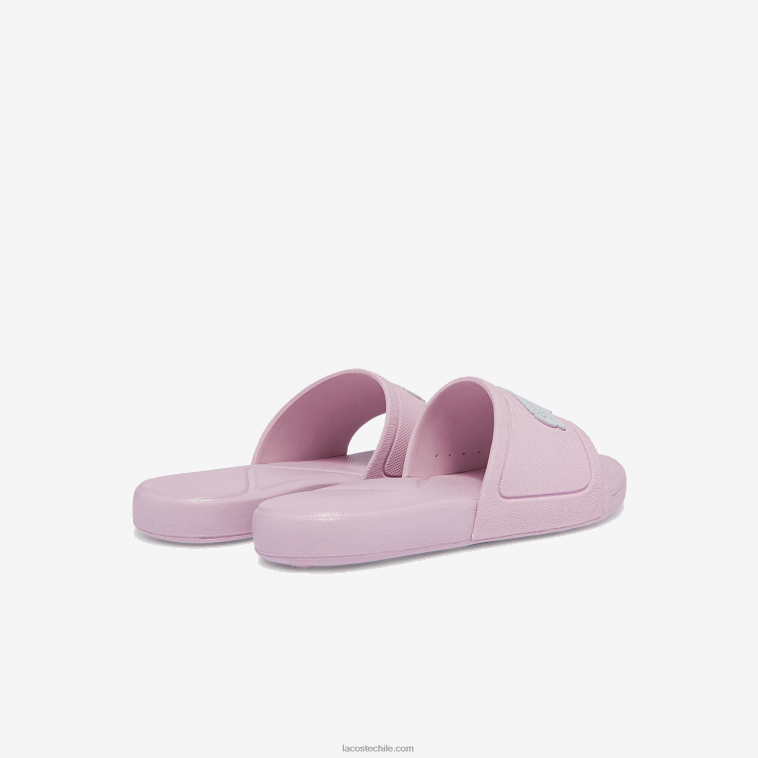 niños Lacoste rosa claro y blanco 208 l.30 toboganes sintéticos N6XZ23233