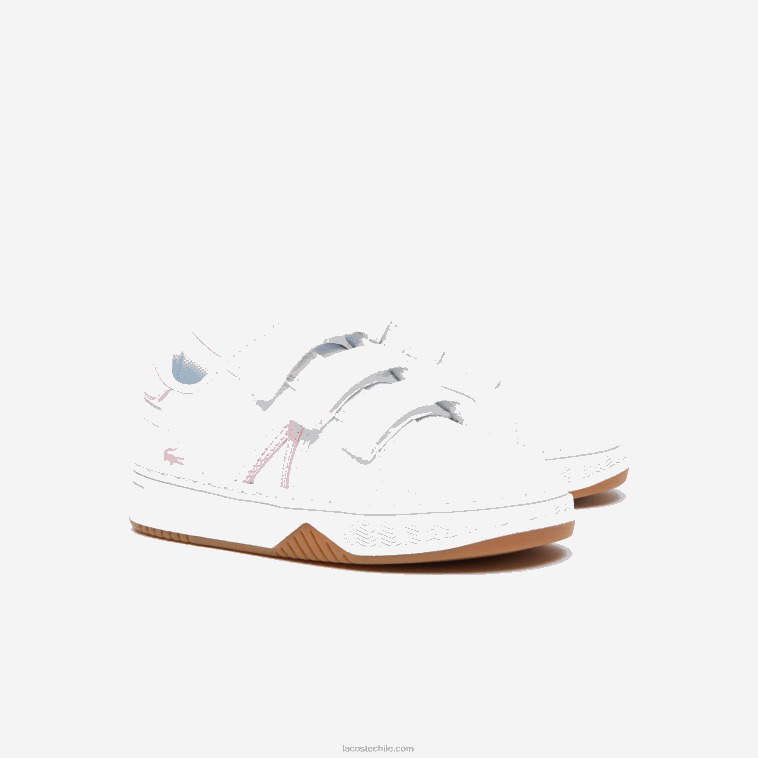 infantes Lacoste blanco y rosa b53 zapatillas l001 sintéticas N6XZ22977