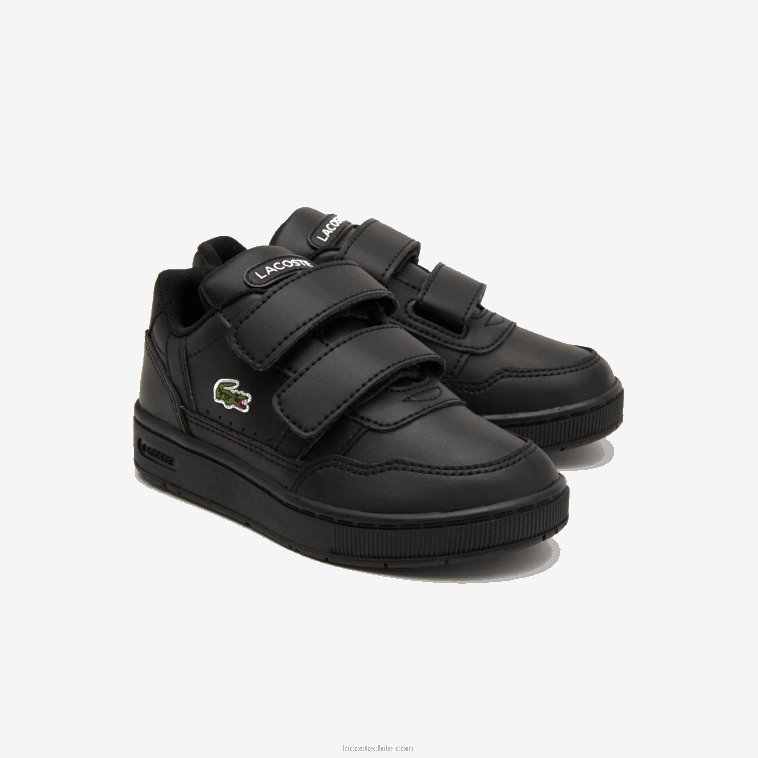 infantes Lacoste negro 02h tenis sintéticos con clip en T N6XZ22934