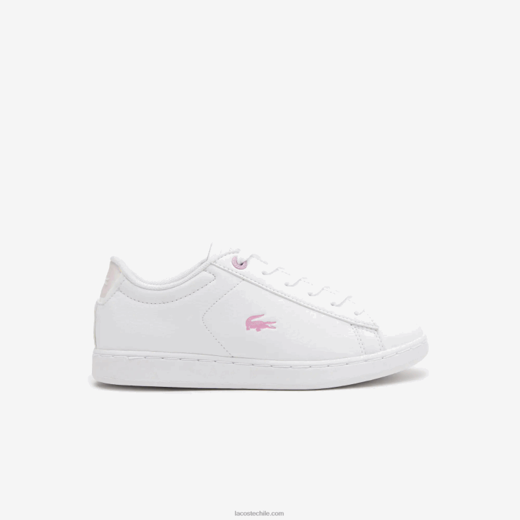 niños Lacoste blanco 21g zapatillas sintéticas carnaby N6XZ23114