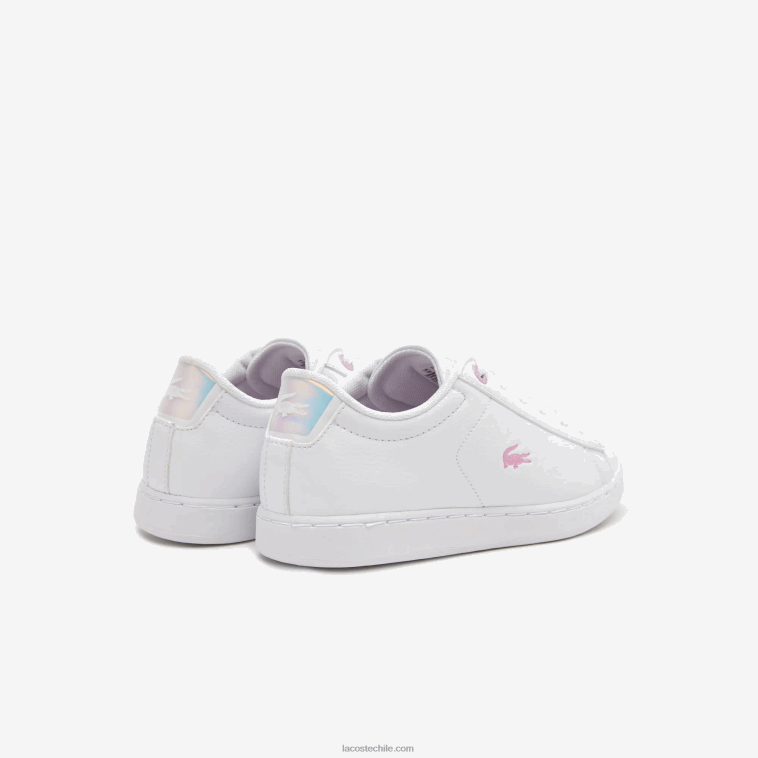niños Lacoste blanco 21g zapatillas sintéticas carnaby N6XZ23114