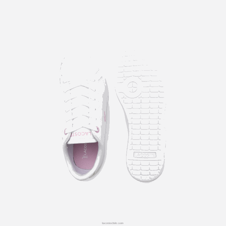 niños Lacoste blanco 21g zapatillas sintéticas carnaby N6XZ23114