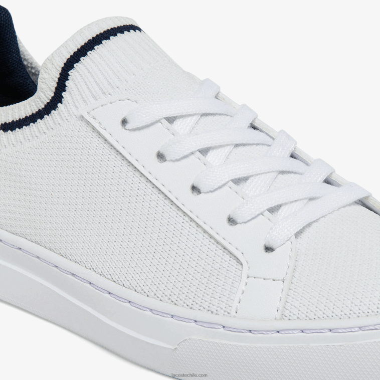 niños Lacoste blanco/azul marino y rojo 407 tenis la piquee textil tricolor N6XZ23304