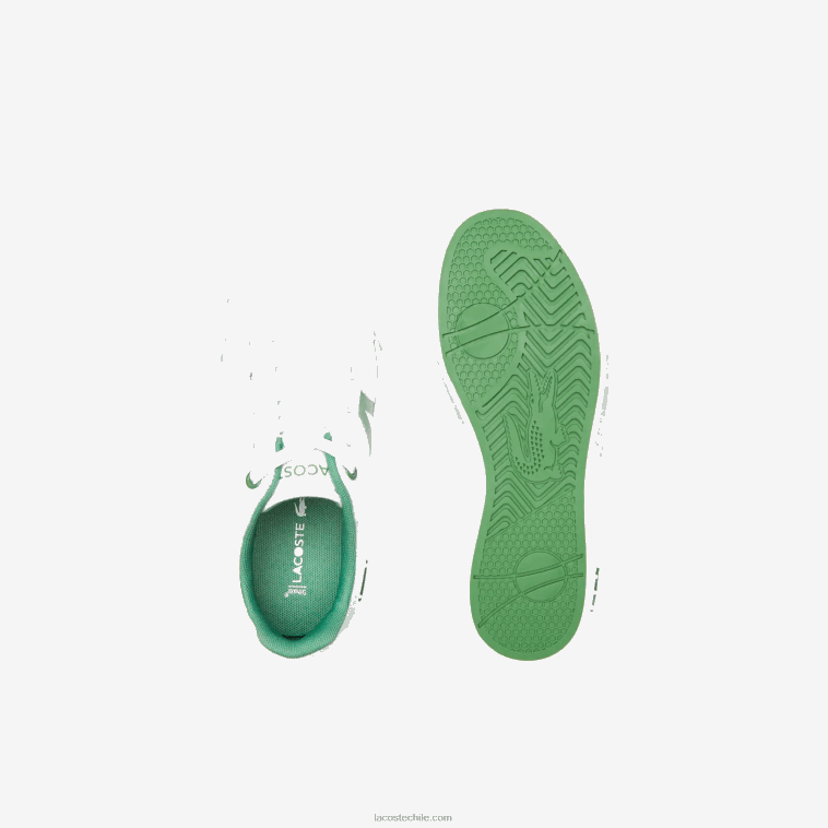 niños Lacoste blanco/verde 082 zapatillas l004 textil N6XZ23060