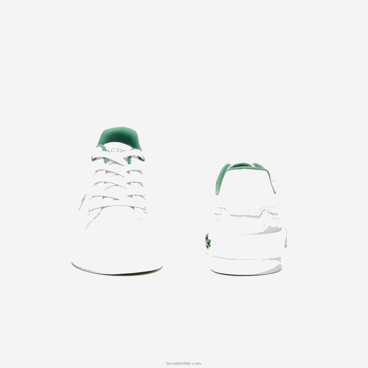 niños Lacoste blanco/verde 082 zapatillas l004 textil N6XZ23060