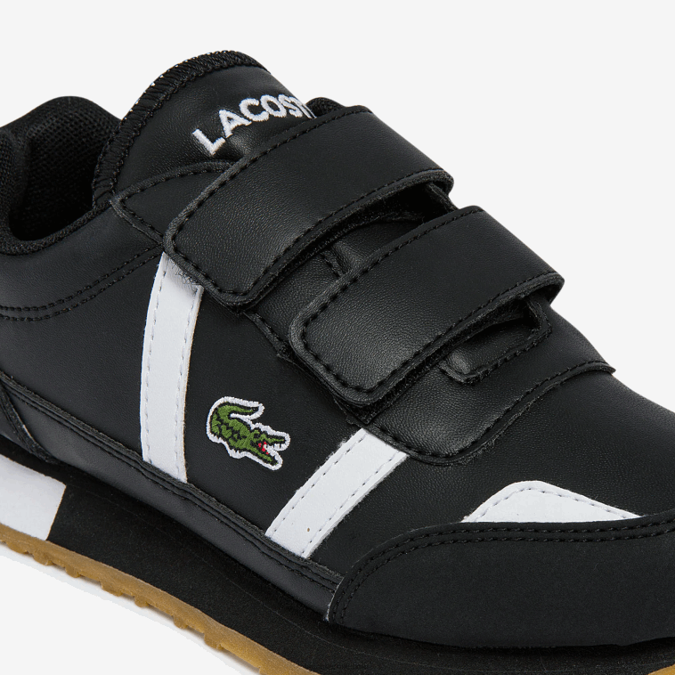 niños Lacoste blanco y negro 312 tenis sintéticos Partner N6XZ23239