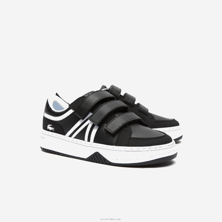 niños Lacoste blanco y negro 312 zapatillas l001 sintéticas N6XZ23259