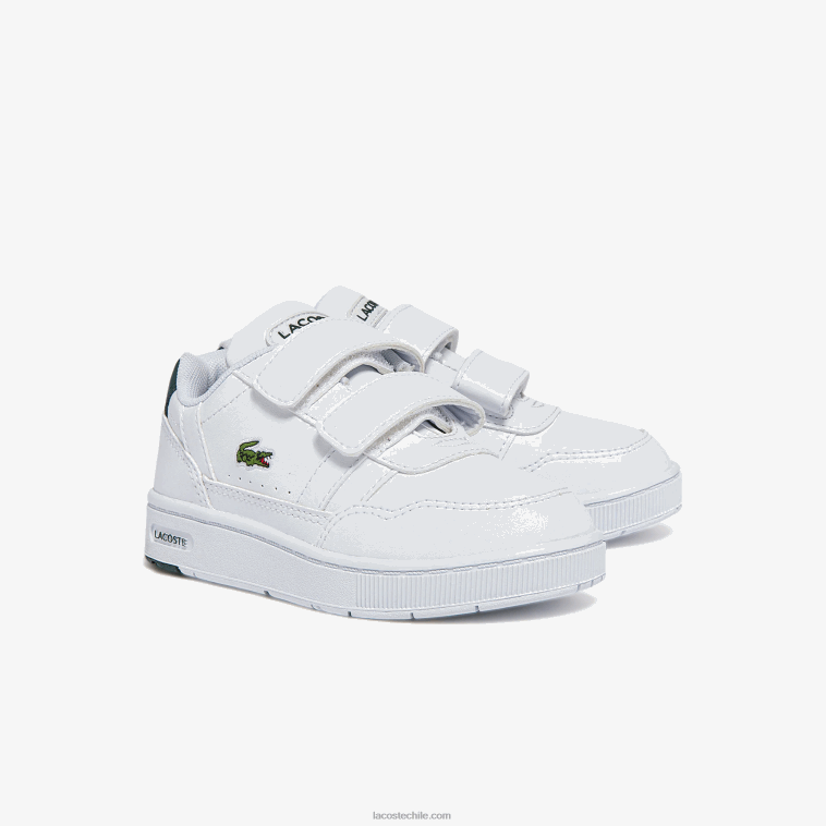 infantes Lacoste blanco y verde oscuro 1r5 tenis sintéticos con clip en T N6XZ22942
