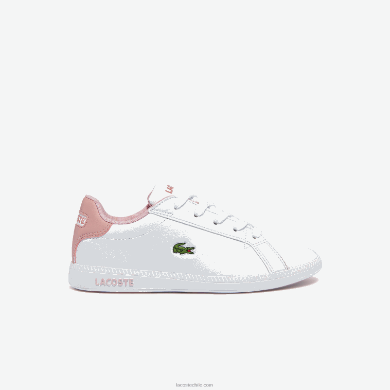 niños Lacoste blanco y rosa claro 1y9 zapatillas graduadas sintéticas N6XZ23231 niños Lacoste blanco y rosa claro 1y9 zapatillas graduadas sintéticas N6XZ23231